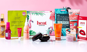 heat magazine debuts beauty box with GLOSSYBOX for summer 